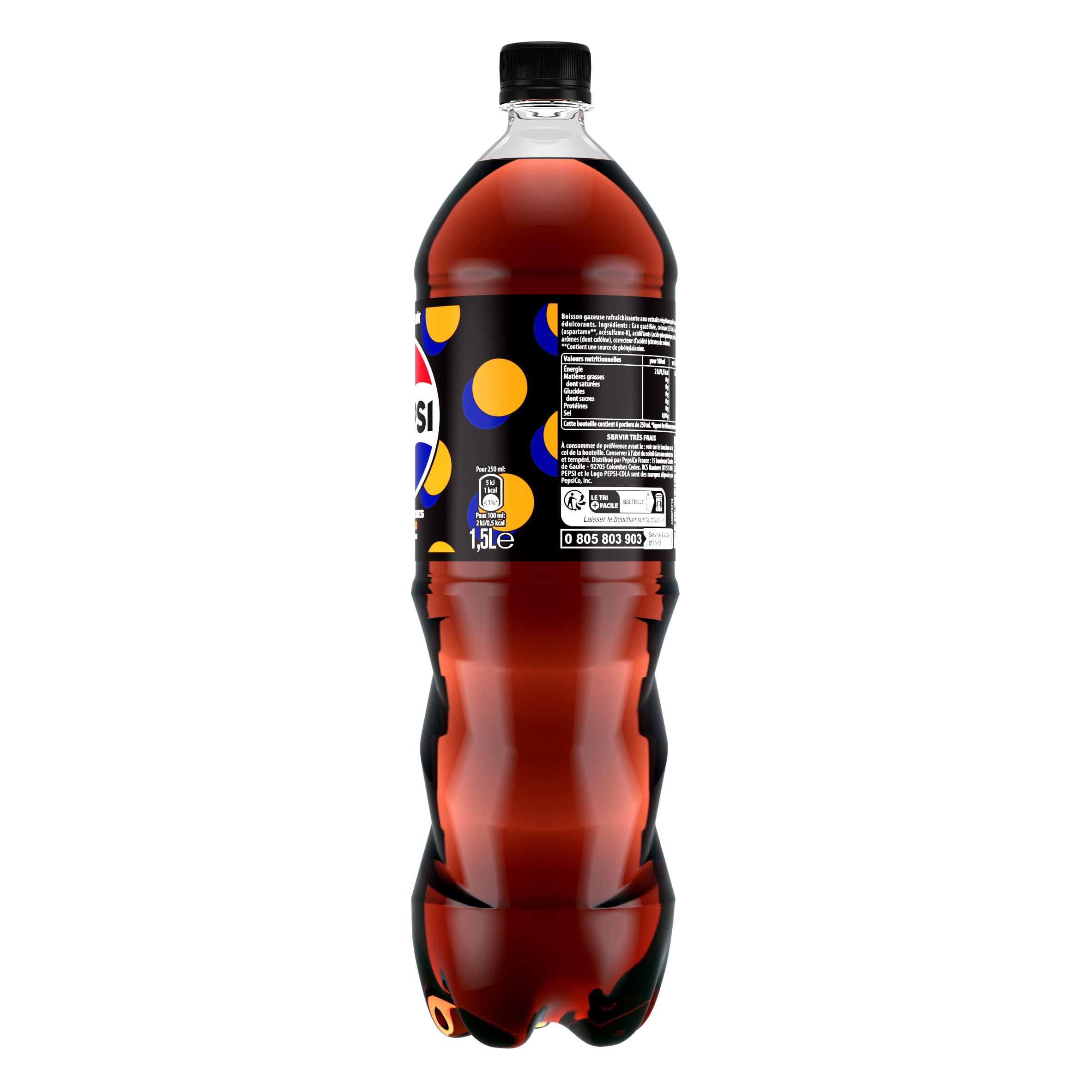 pepsi-z-ro-mango-soda-cola-mangue-1-5l-lot-de-6 image 3
