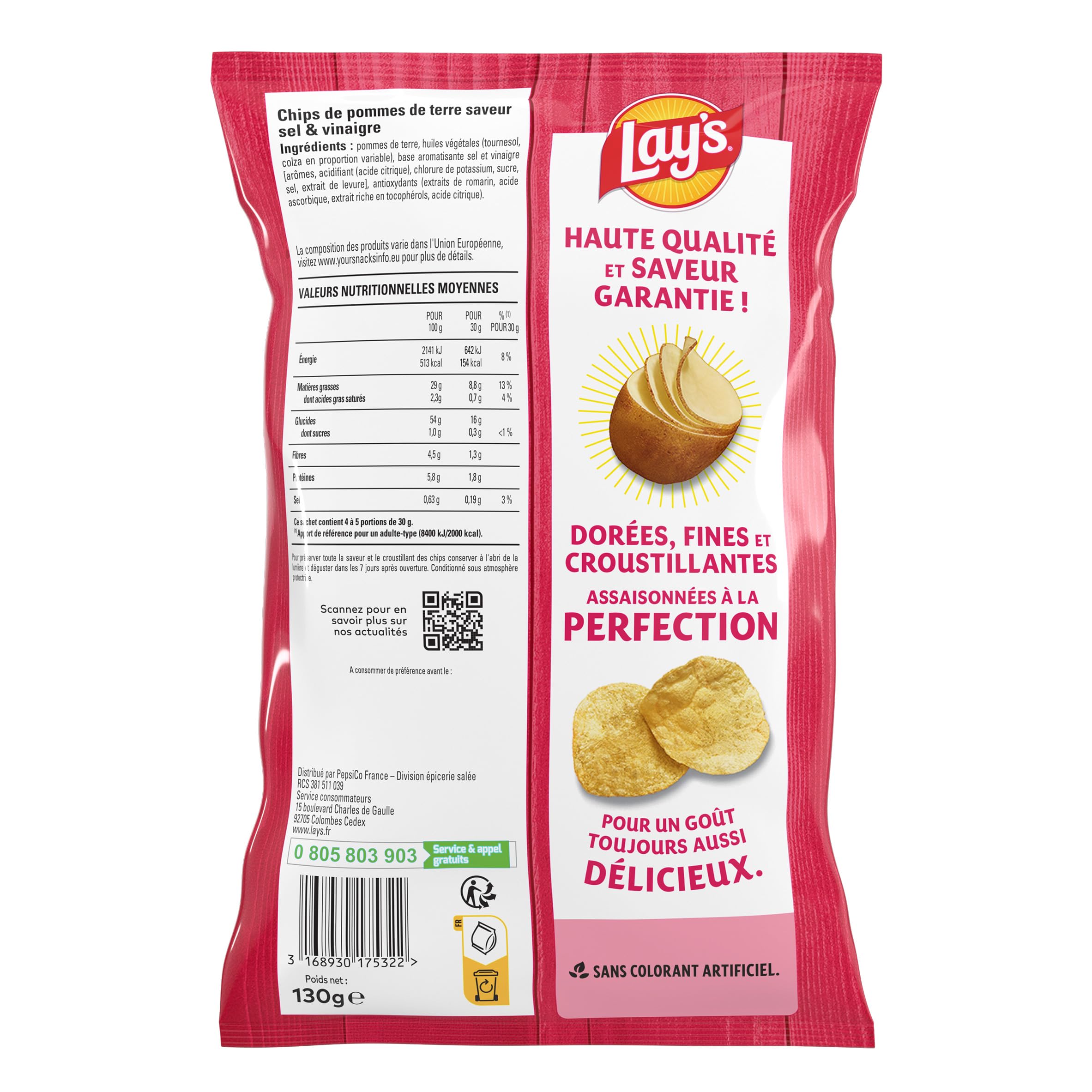 lay-s-classique-chips-sel-et-vinaigre-130g image 2