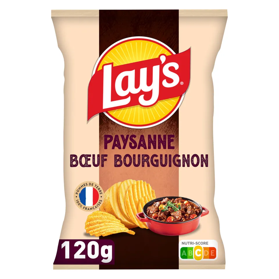 lay-s-paysanne-chips-b-uf-bourguignon-120-g image 1