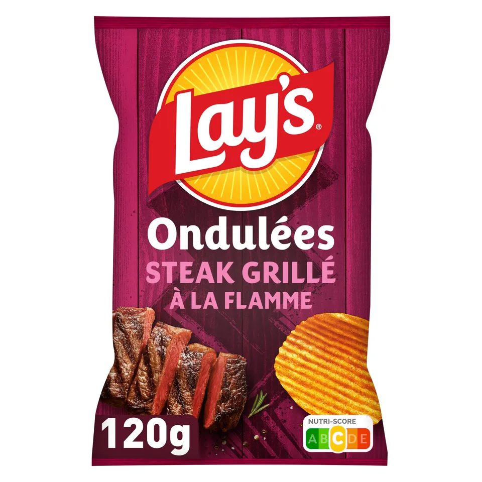 lay-s-ondul-es-chips-steak-grill-flamme-120g image 1