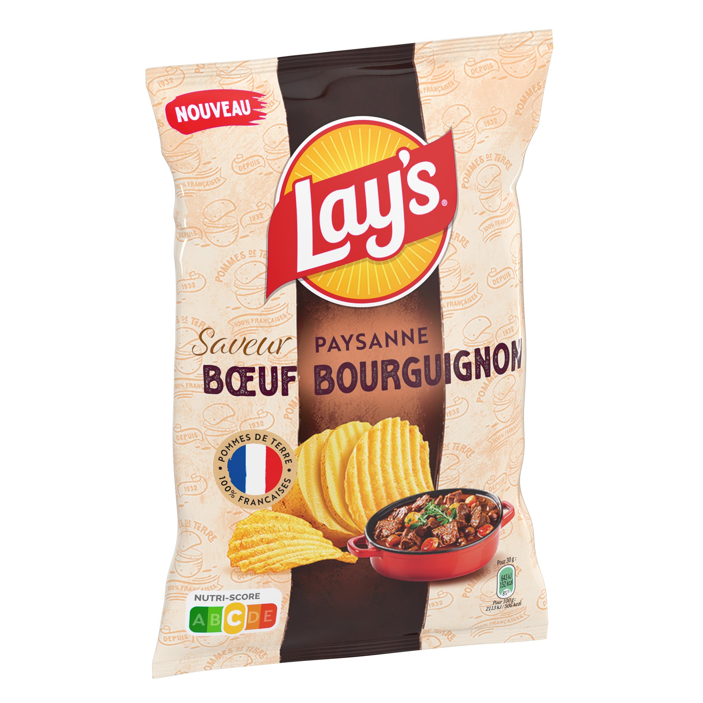 lay-s-paysanne-chips-b-uf-bourguignon-120-g image 4