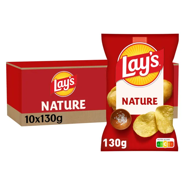 lay-s-classique-chips-nature-130g-lot-de-10 image 1