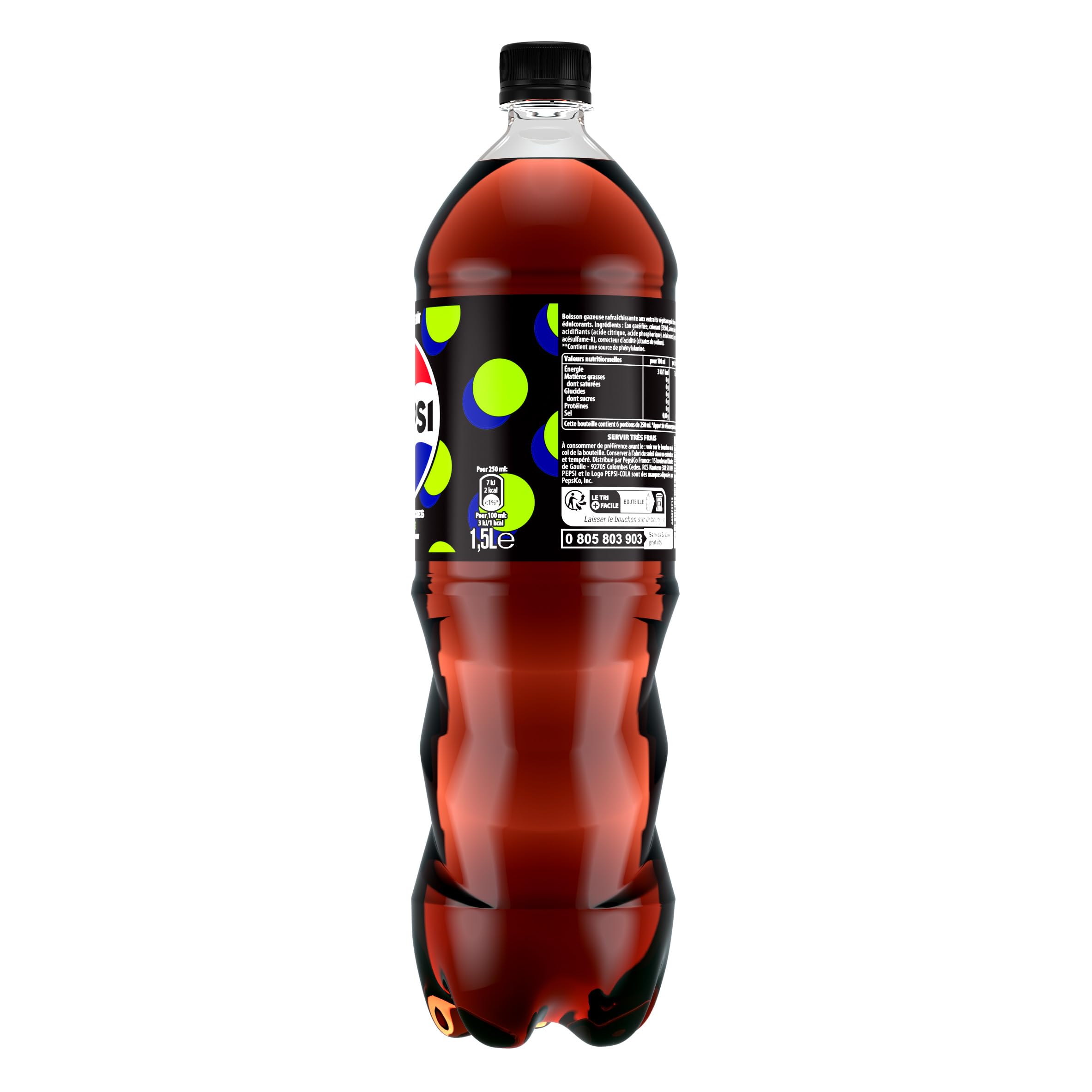 pepsi-z-ro-lime-soda-cola-citron-vert-1-5l-lot-de-6 image 4