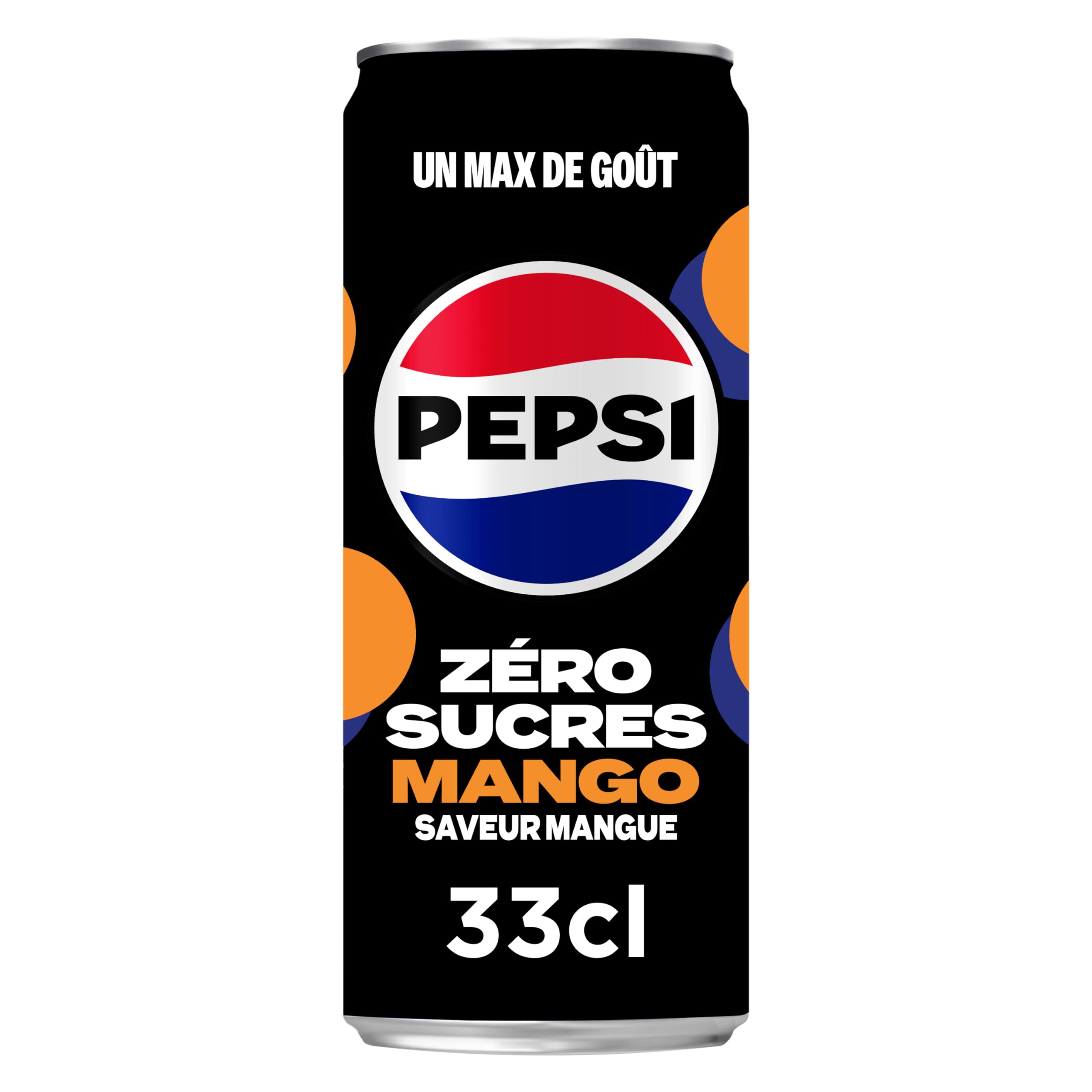 pepsi-z-ro-mango-soda-cola-mangue-33cl-lot-de-24 image 3