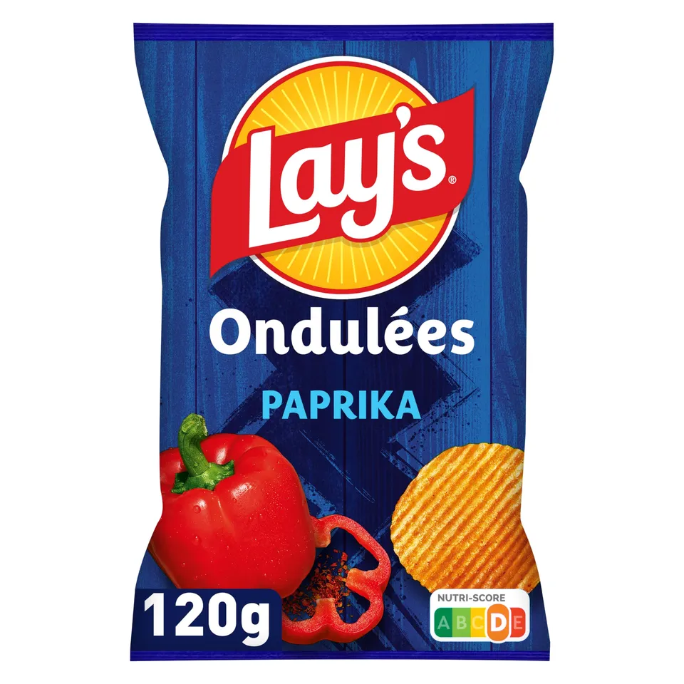 lay-s-ondul-es-chips-paprika-120g-paquet-croustillant image 1