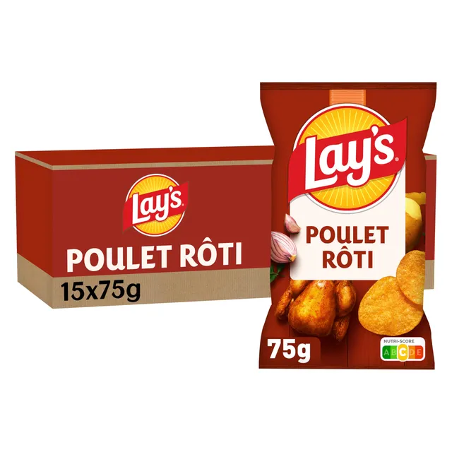 lay-s-classique-chips-poulet-r-ti-15x75g-croustillantes image 1