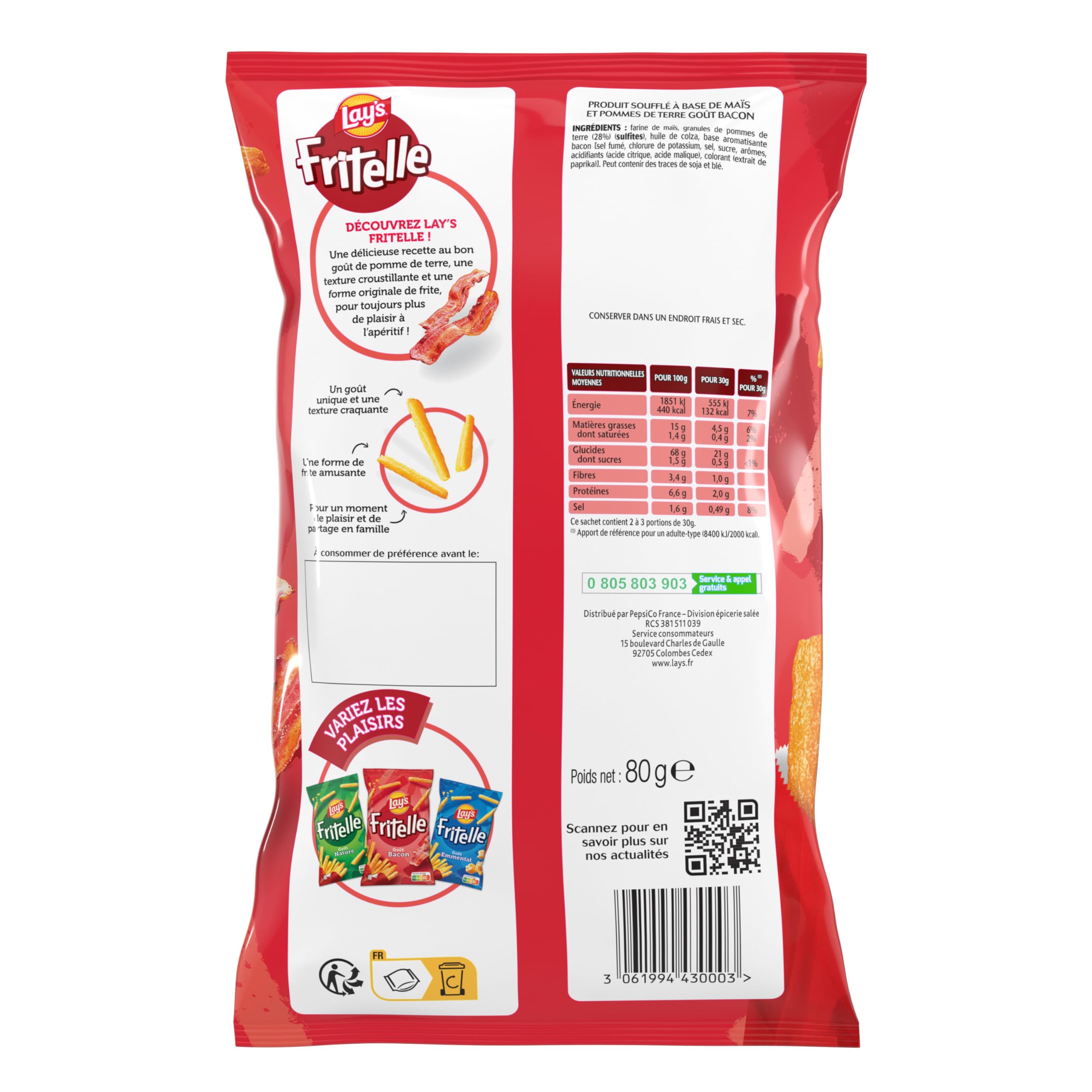 lay-s-fritelle-frites-go-t-bacon-80g-lot-de-15 image 2