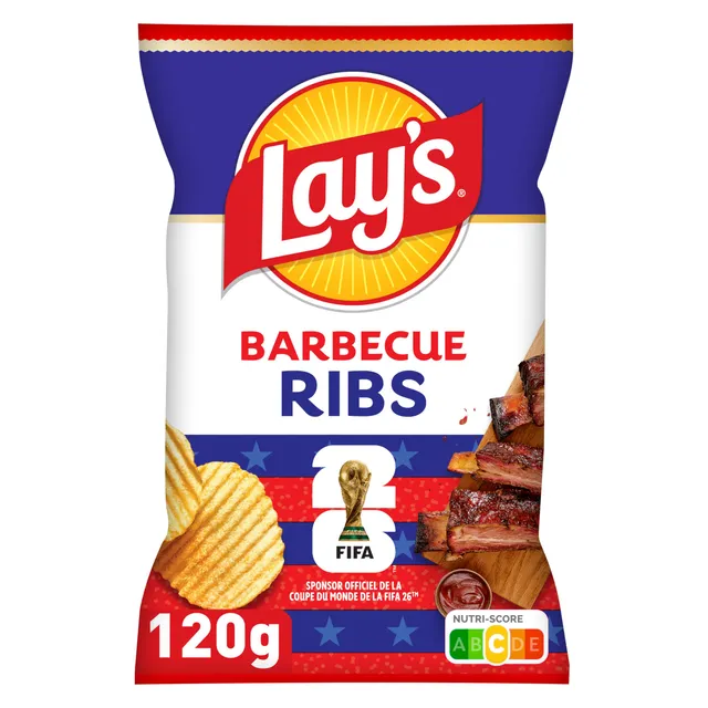 lay-s-ondul-es-chips-barbecue-ribs-120-g-fum-es image 1