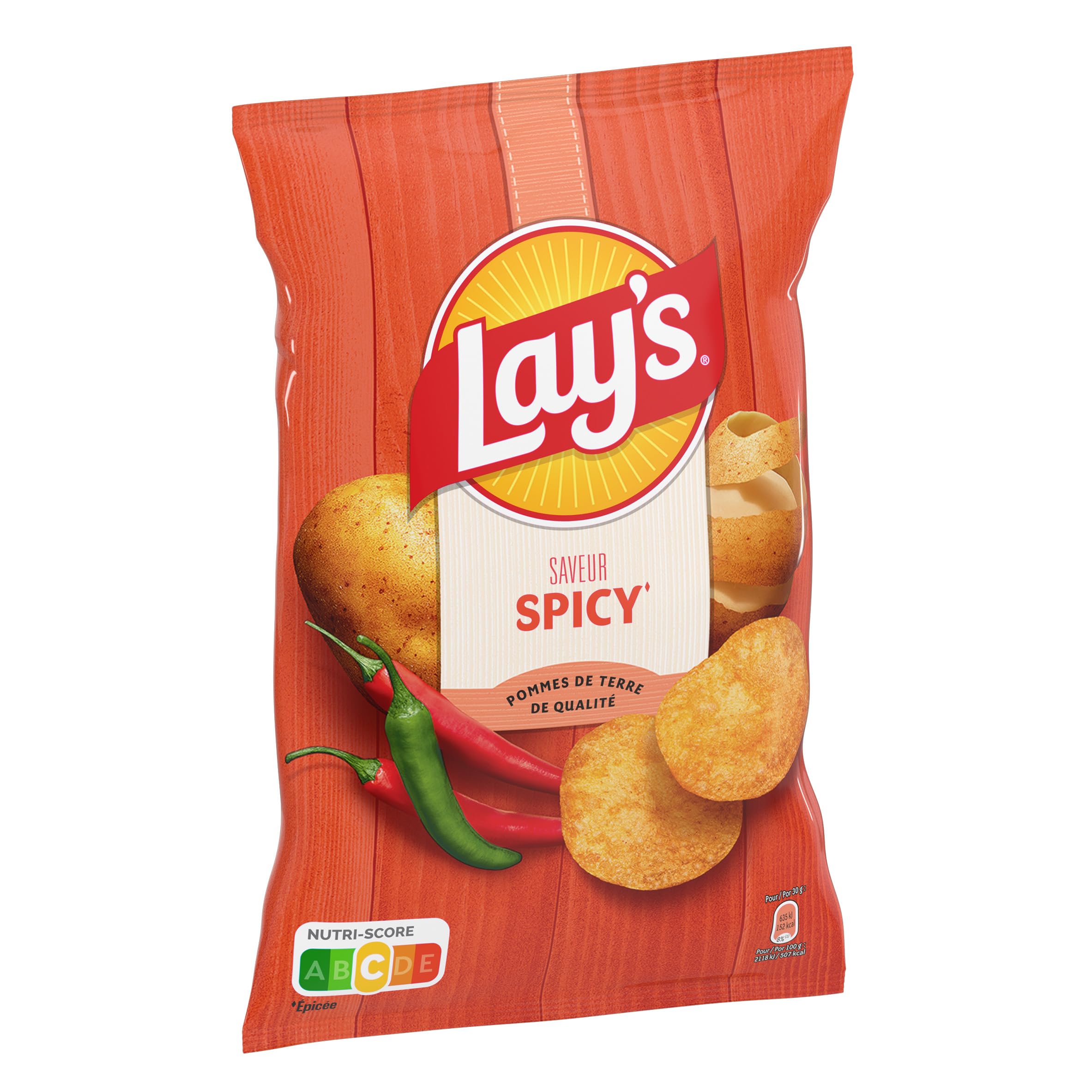 lay-s-classique-chips-spicy-130g-sachet-intense image 4