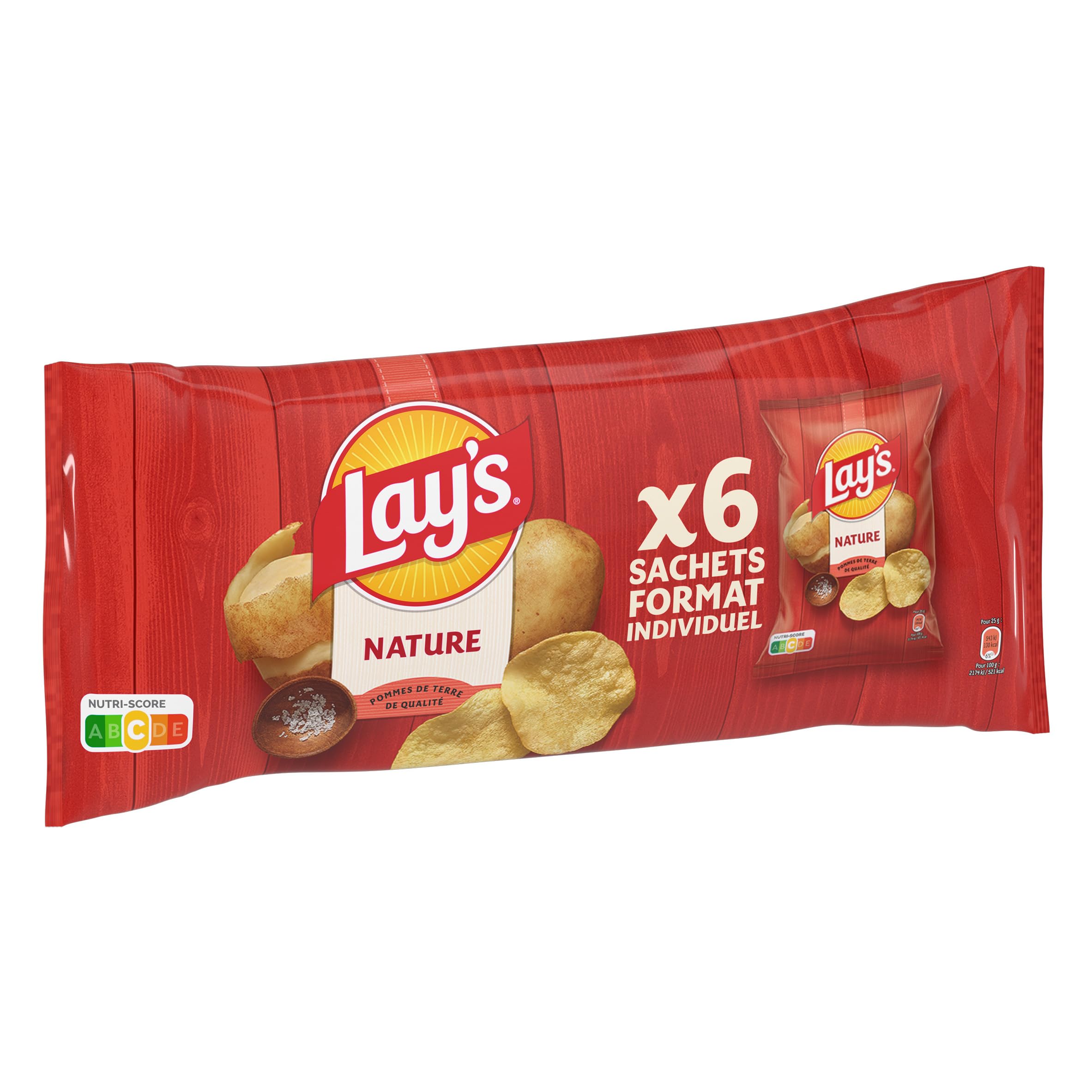 lay-s-individuel-chips-nature-6x25g-sel-de-mer image 3