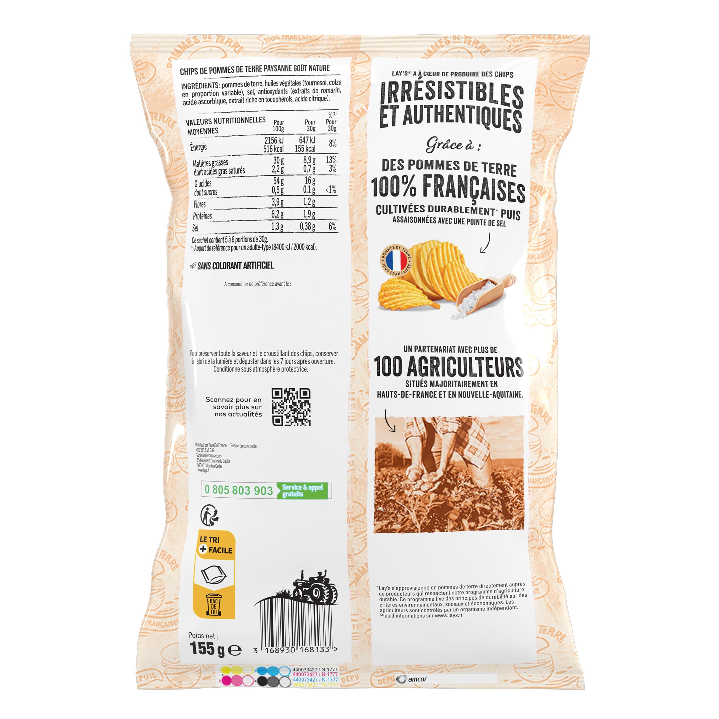 lay-s-paysanne-chips-nature-ondul-es-3-1kg-ap-ro image 2