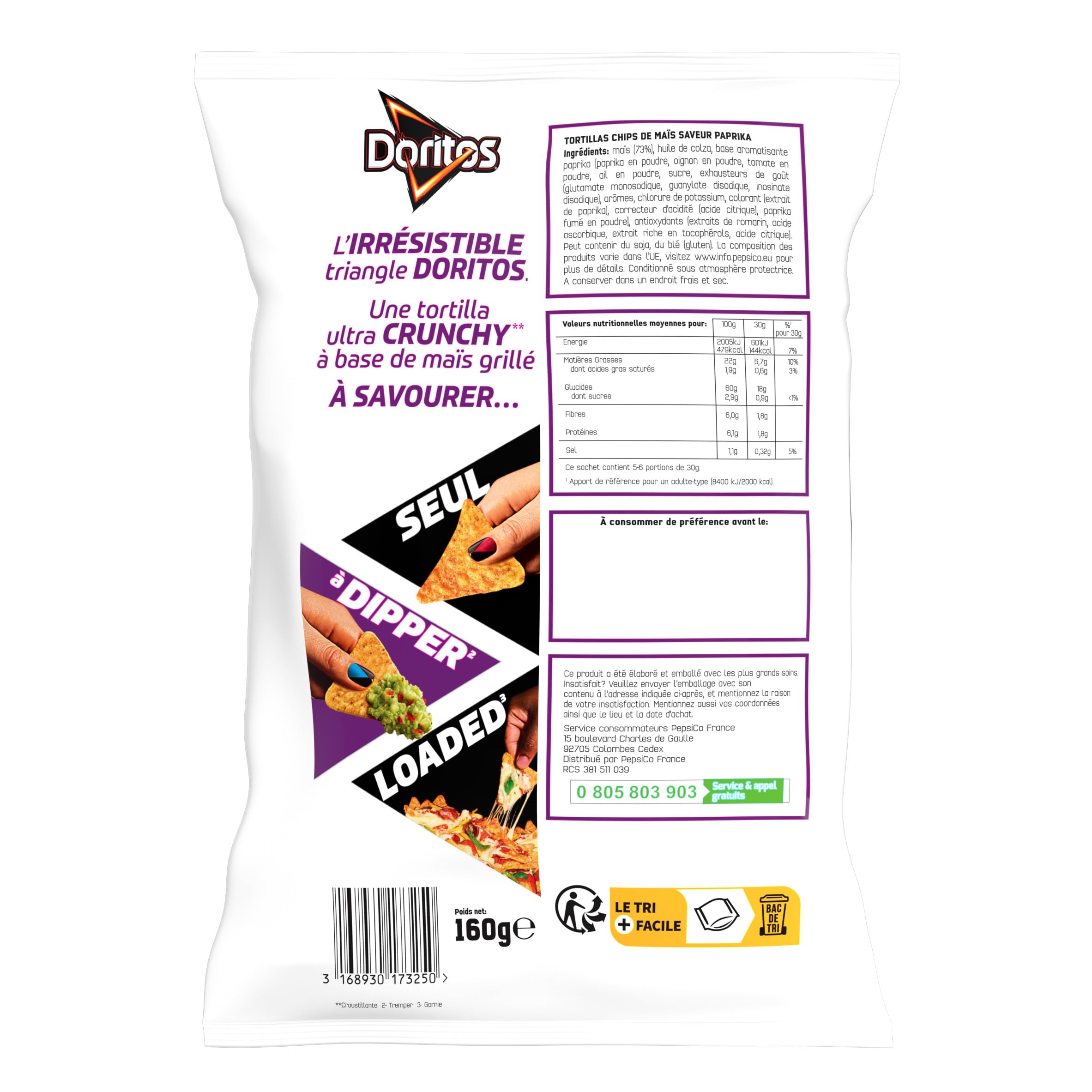 doritos-paprika-tortillas-chips-paprika-160g-croustillantes image 2