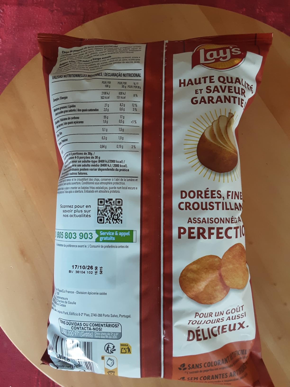 Sachet bien rempli