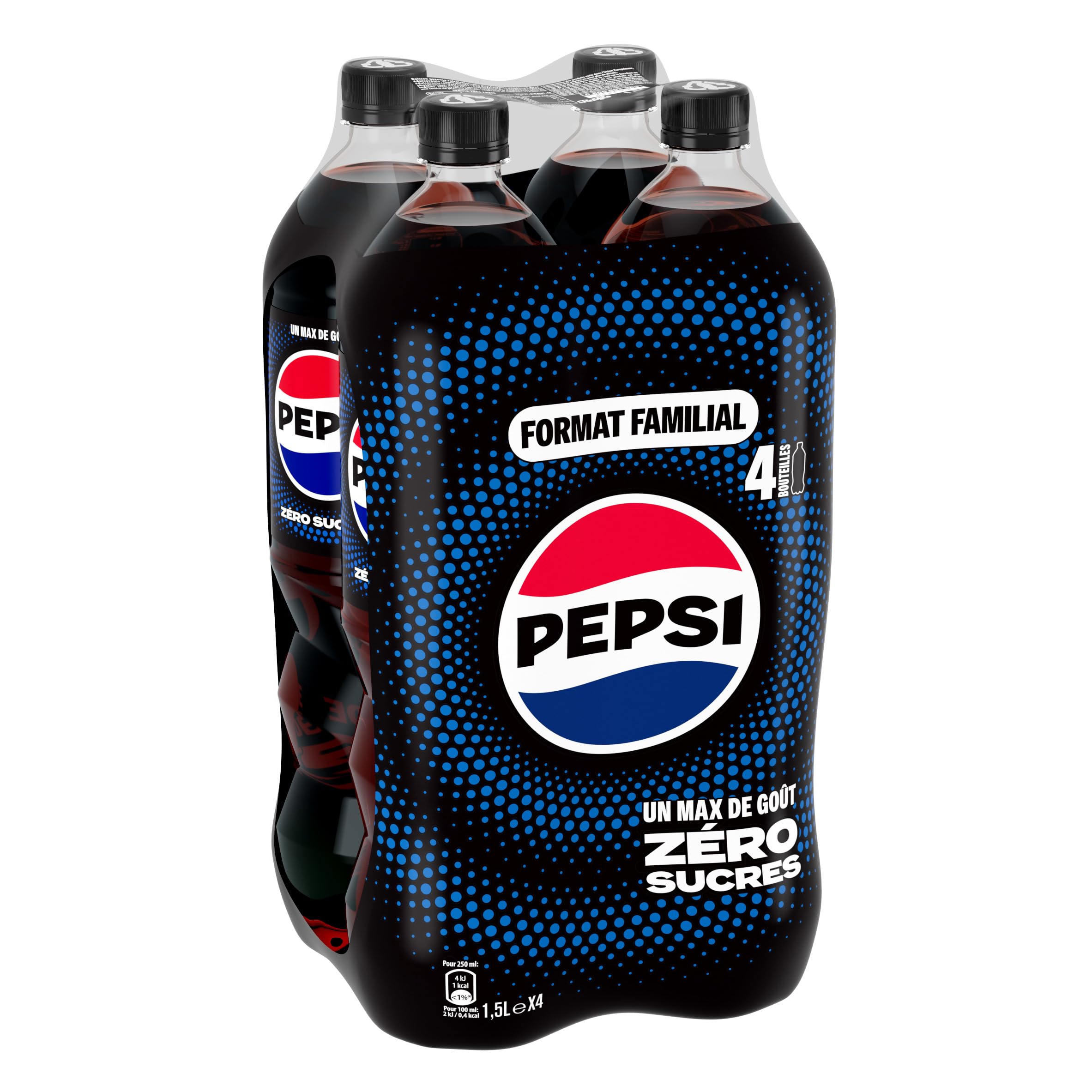 pepsi-z-ro-sucres-soda-cola-4-x-1-5-l-familial image 4