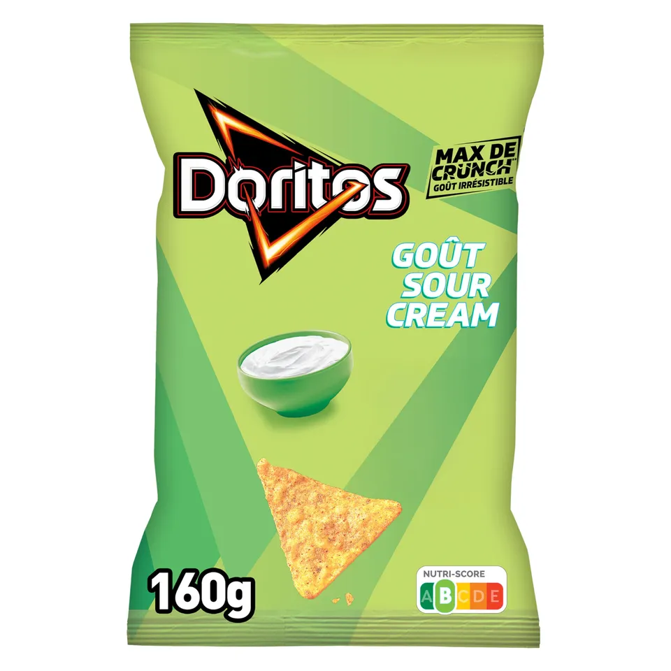 doritos-sour-cream-chips-tortilla-cr-me-160-g image 1