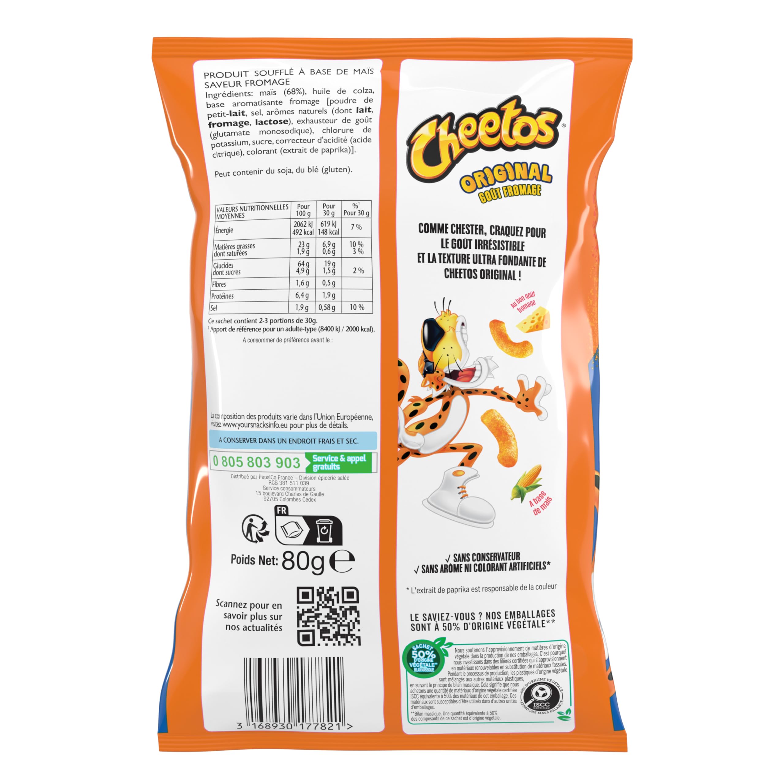 cheetos-original-snack-souffl-fromage-80g-lot-de-12 image 2