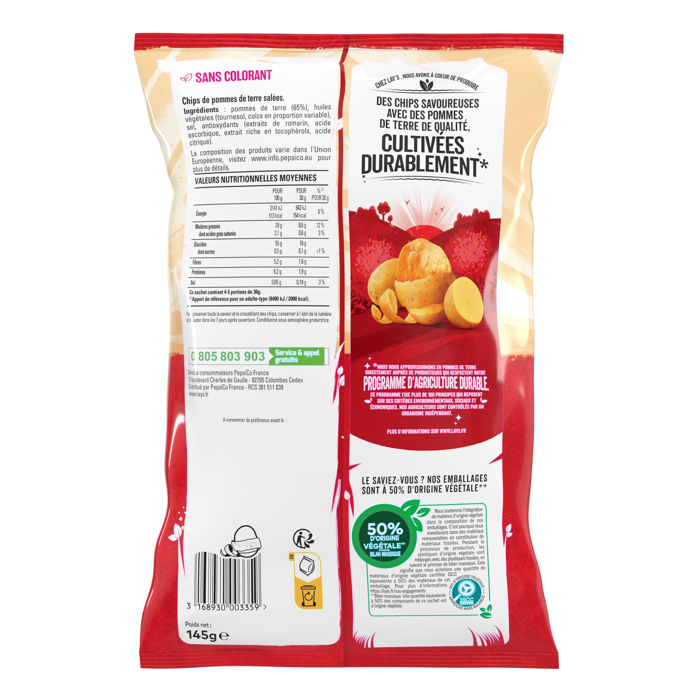 lay-s-classique-chips-nature-145-g-pointe-de-sel image 2