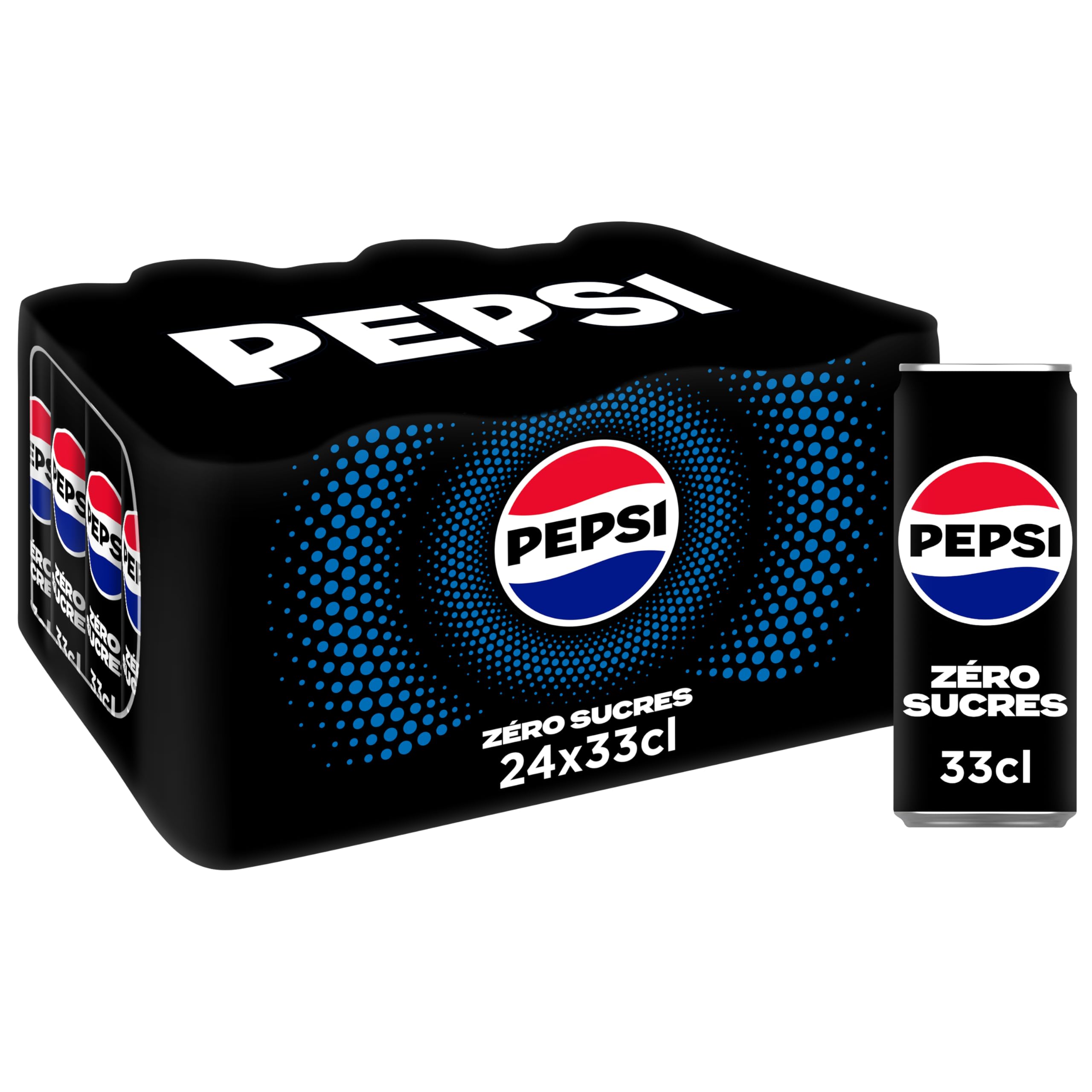 pepsi-z-ro-sucres-soda-cola-sans-sucres-24x33cl-canettes image 1