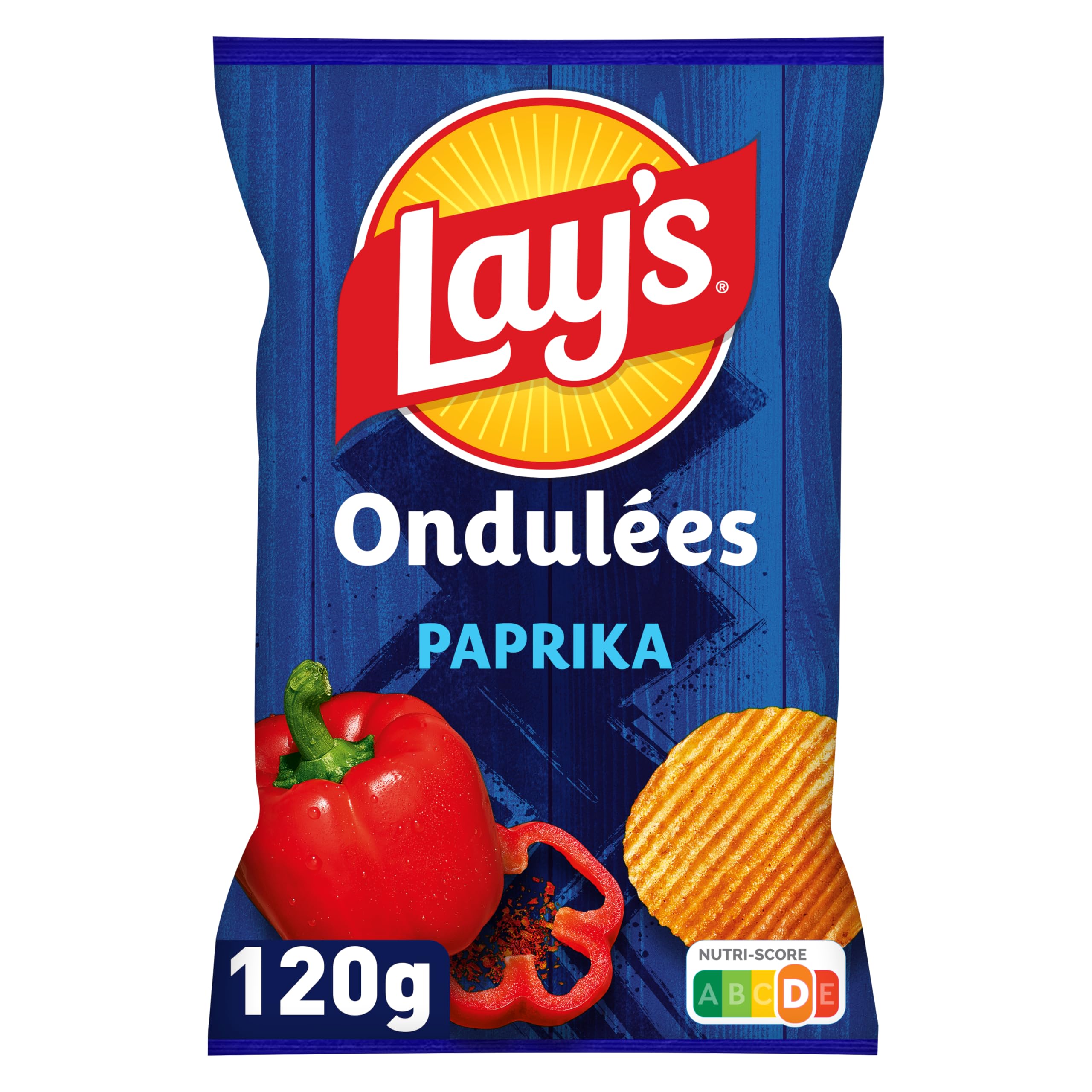 lay-s-ondul-es-chips-paprika-120g-paquet-croustillant image 1
