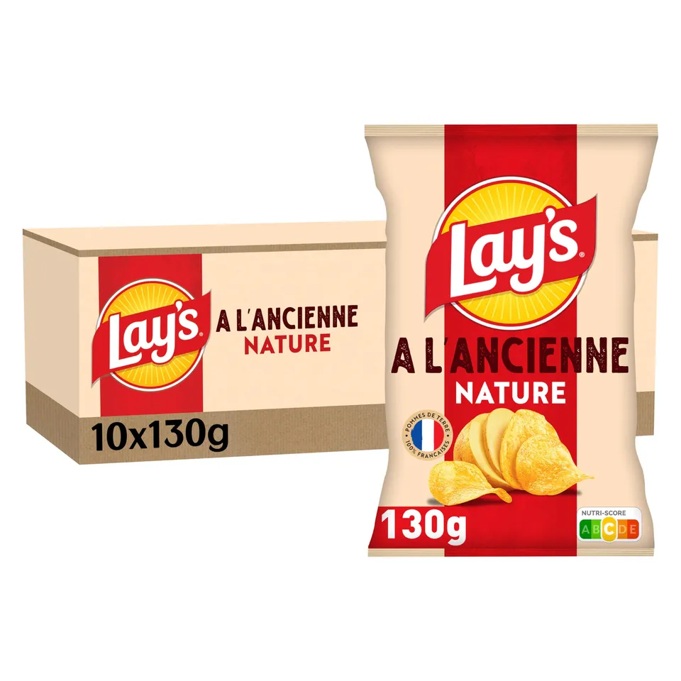 lay-s-recette-l-ancienne-chips-nature-10x130g-paisses image 1