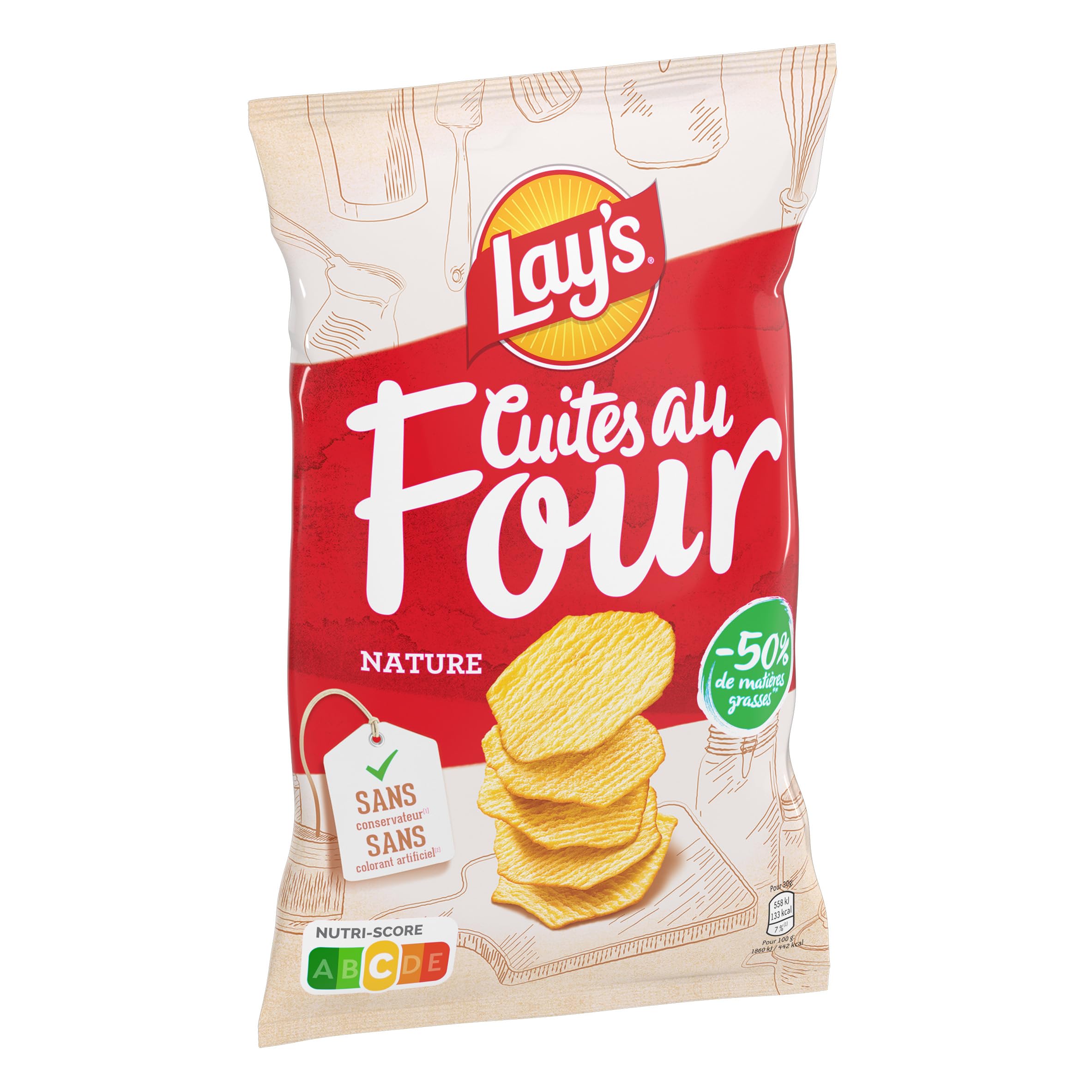 lay-s-cuites-au-four-chips-nature-130-g-moins-grasses image 3