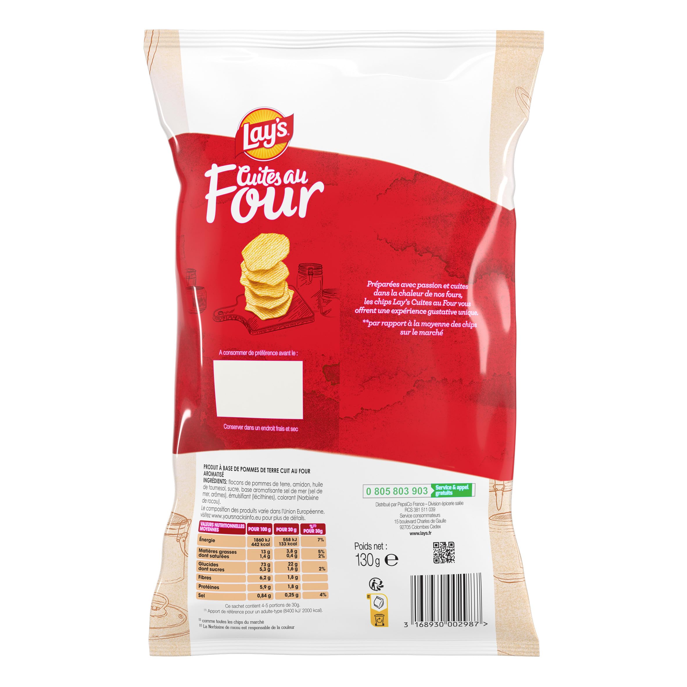 lay-s-cuites-au-four-chips-nature-130-g-moins-grasses image 4
